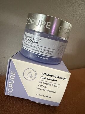 NEW Sealed Bundle Gopure Tighten & Lift Neck Cream & Advance Repair Eye Cream